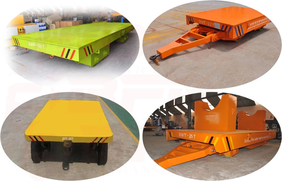 flatbed-dolly with towing bar