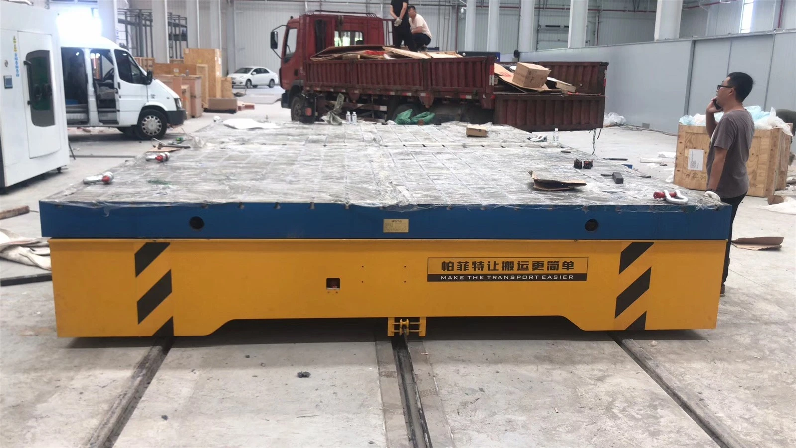 industrial transfer cart for steel