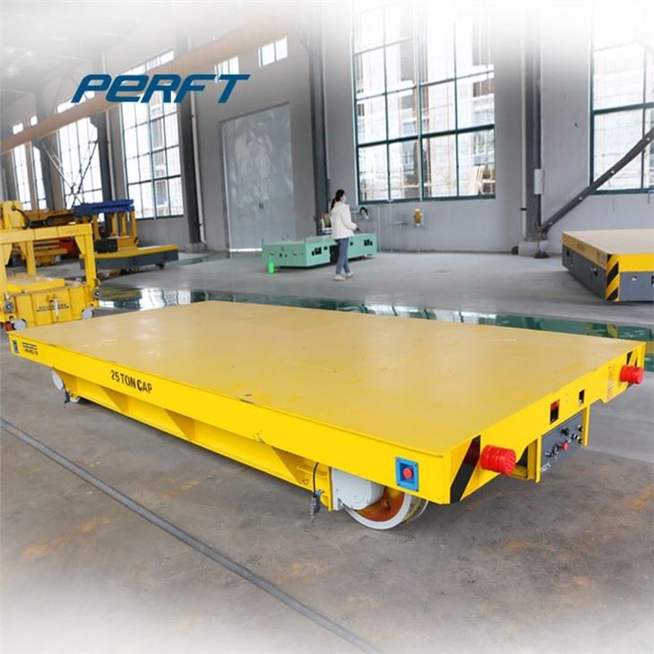 Multidirectional Transfer Cart By Rail Powered To Handling Steel Parts